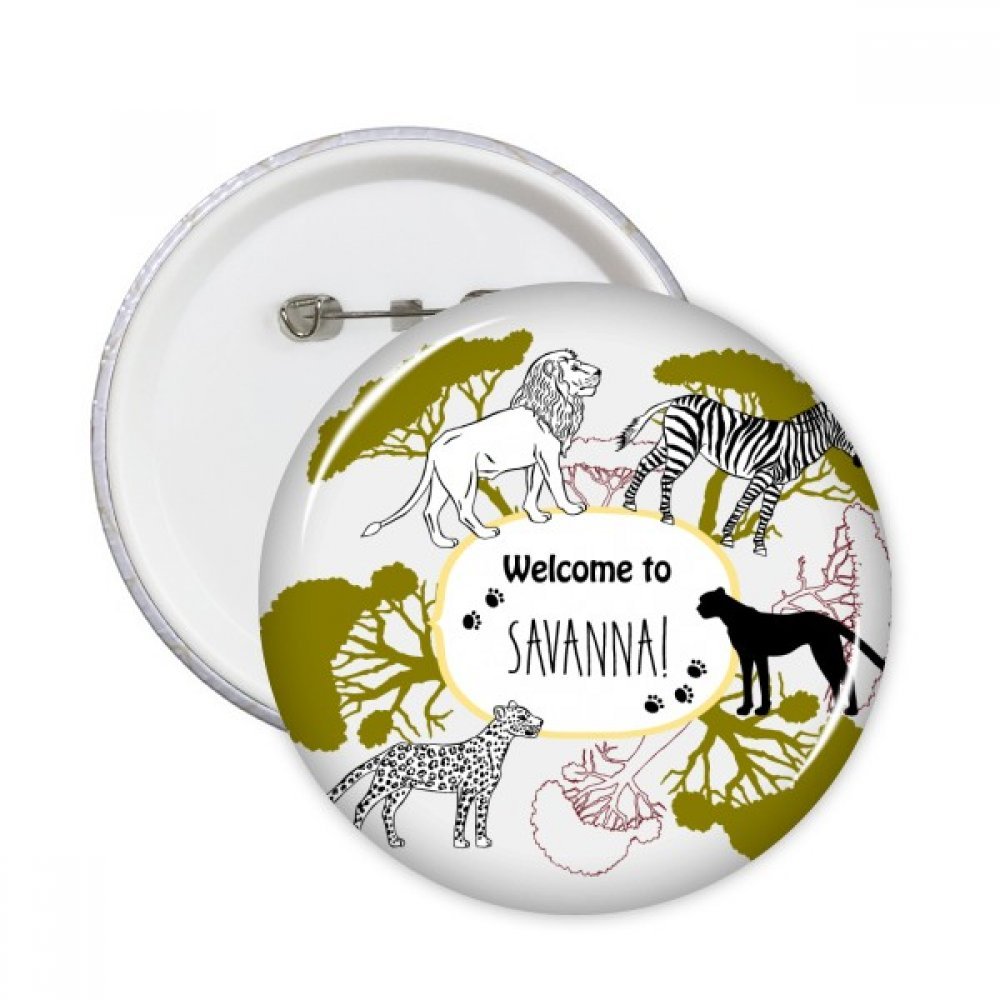 Zebra Leopard ronde Pins pour relooker une veste - 3