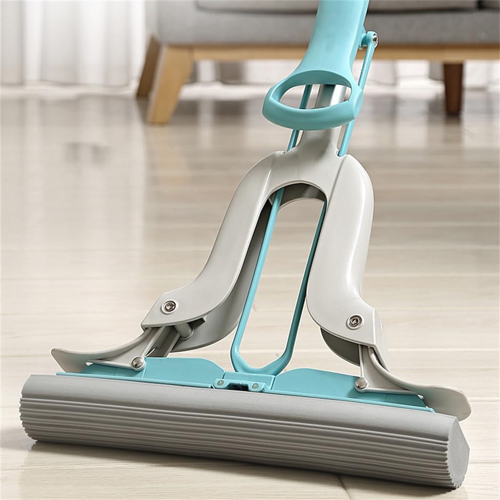 Sponge Mop for Household Cleaning Aluminium Rod Mop Household Cleaning Household (D AS Show)