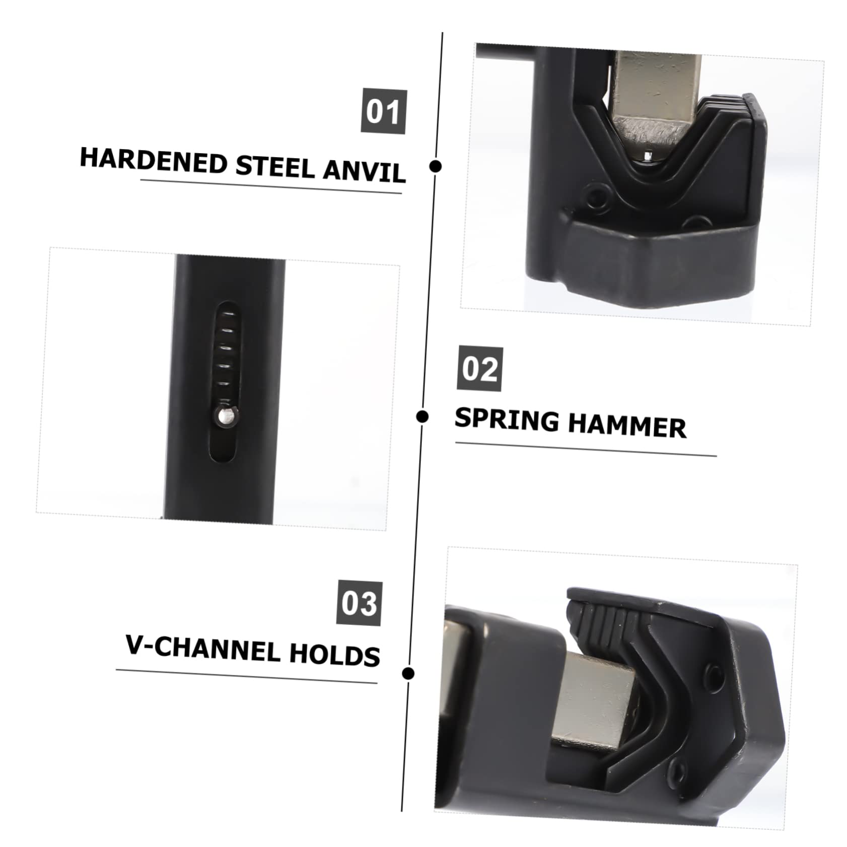 Crimpatrice a Martello per Cavi in Acciaio Inox, Nero | Giunzione Terminale-cavo, Crimpature Pulite, Utensile Multifunzione per Batteria