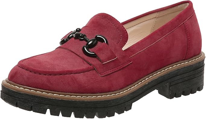 Womens Platform Chunky Loafers Lug Sole Penny Loafer Comfortable Slip On Work Office Business Oxford Casual Dress Shoes