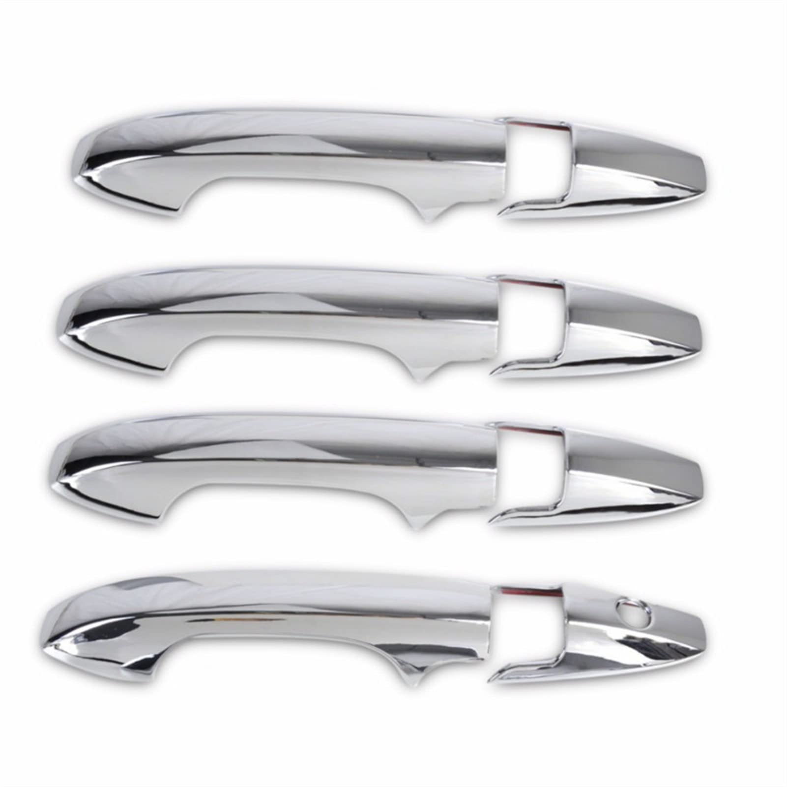 Rinkteea 1 Exterior Car Door Handle For Crv 2007-201 Carbon Fiber Chrome Car Door Handle Bowl Cover Decor Sticker Styling Accessories(1)
