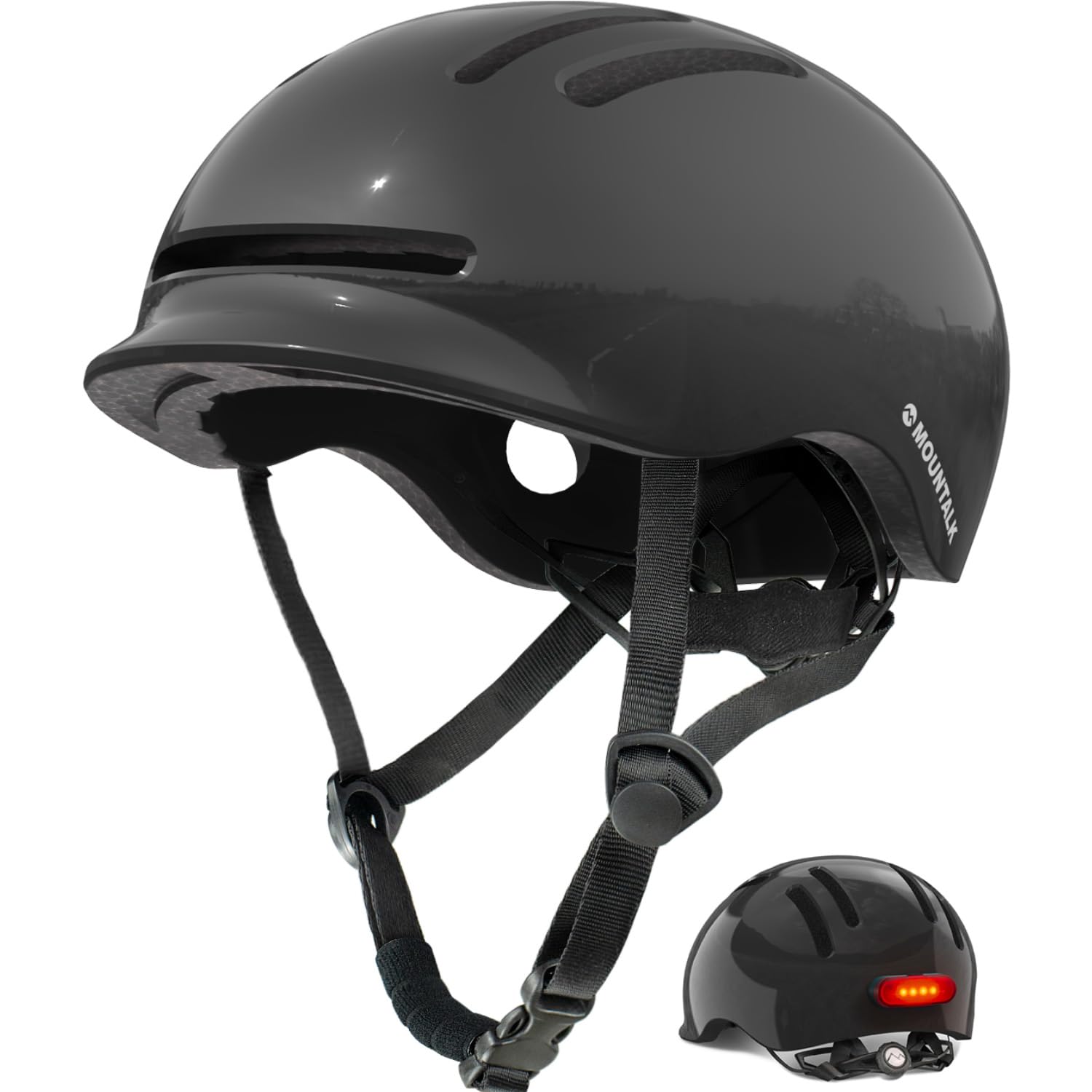 MOUNTALK Bike Helmets for Adults Men Women,Mens/Womens Bicycle Helmet with Magnetic Light,Youth Boys/Girls Helmet, Kids Helmets for 4 Years+