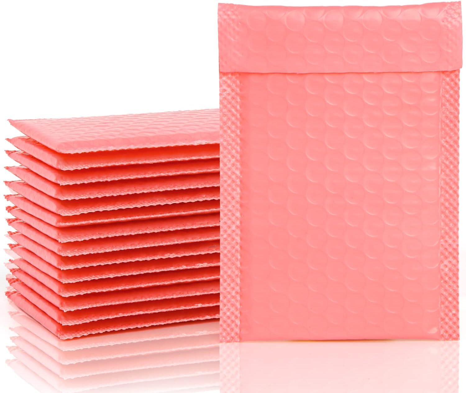 SULOLI 12 Piezas Bolsa de Burbujas，Sobres Acolchados para Envios,Sobres Burbujas,Diseño Resistente al Agua，Adecuado para Transporte, Embalaje y Envío（Rosa）