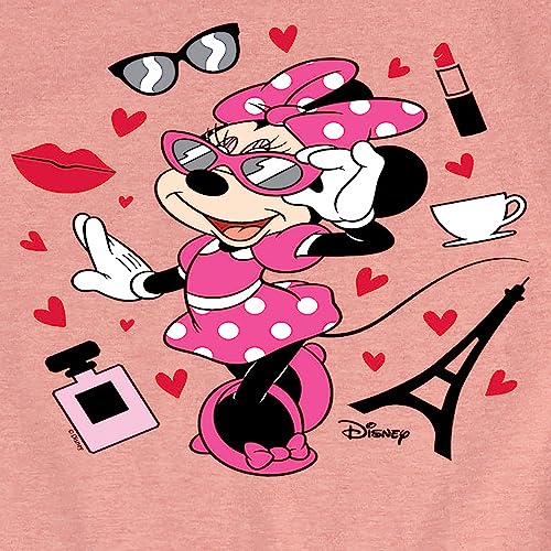 Disney Characters - Mickey & Friends - Minnie - Pretty in Paris - Toddler and Youth Girls Short Sleeve Graphic T-Shirt3