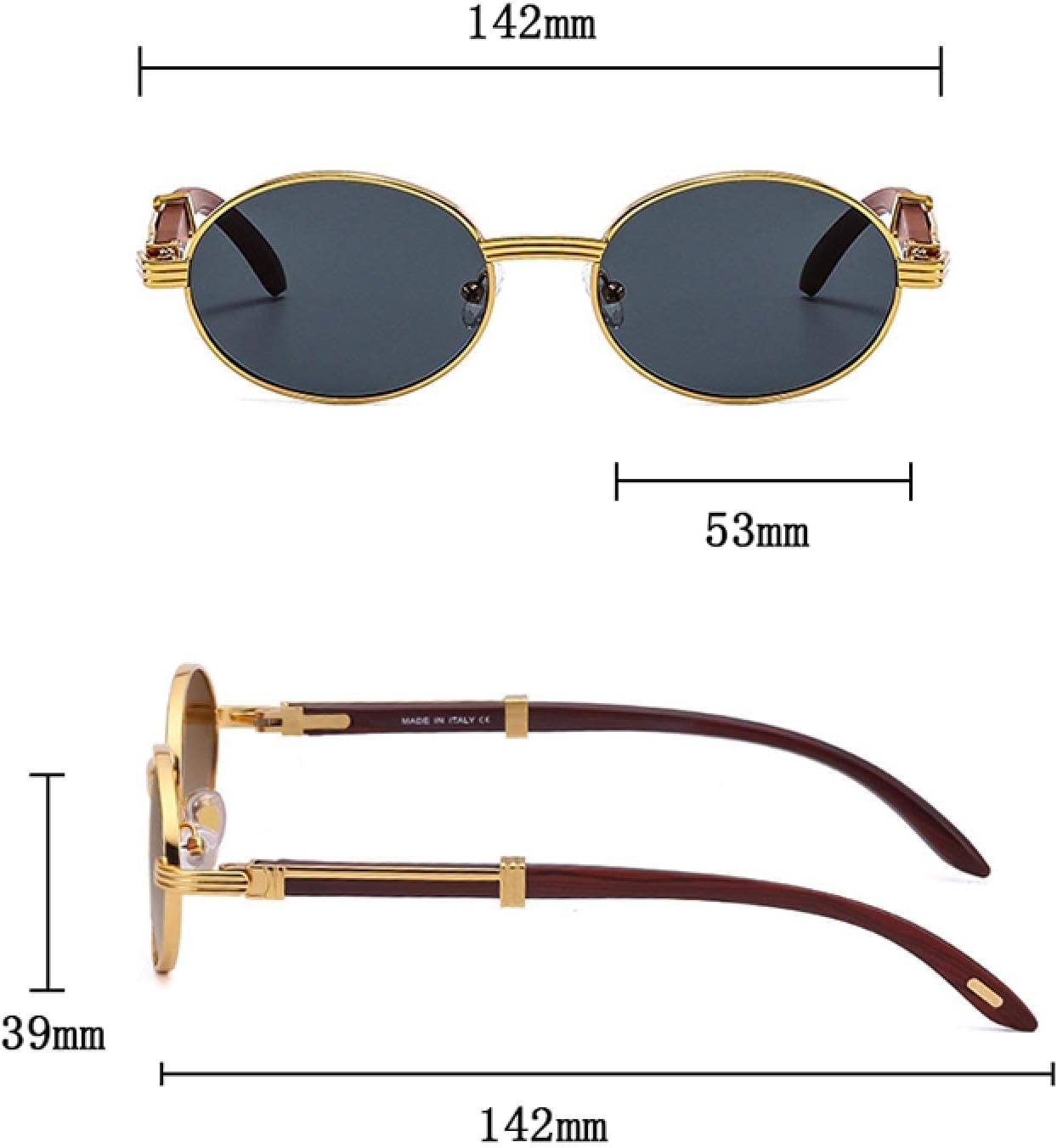 Oval Sunglasses Women Sunglasses Men Luxury Fashion