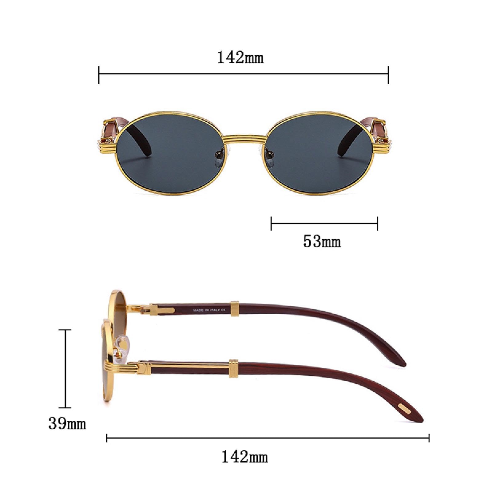 Lunettes de soleil ovales pour femmes et hommes, de luxe et à la mode