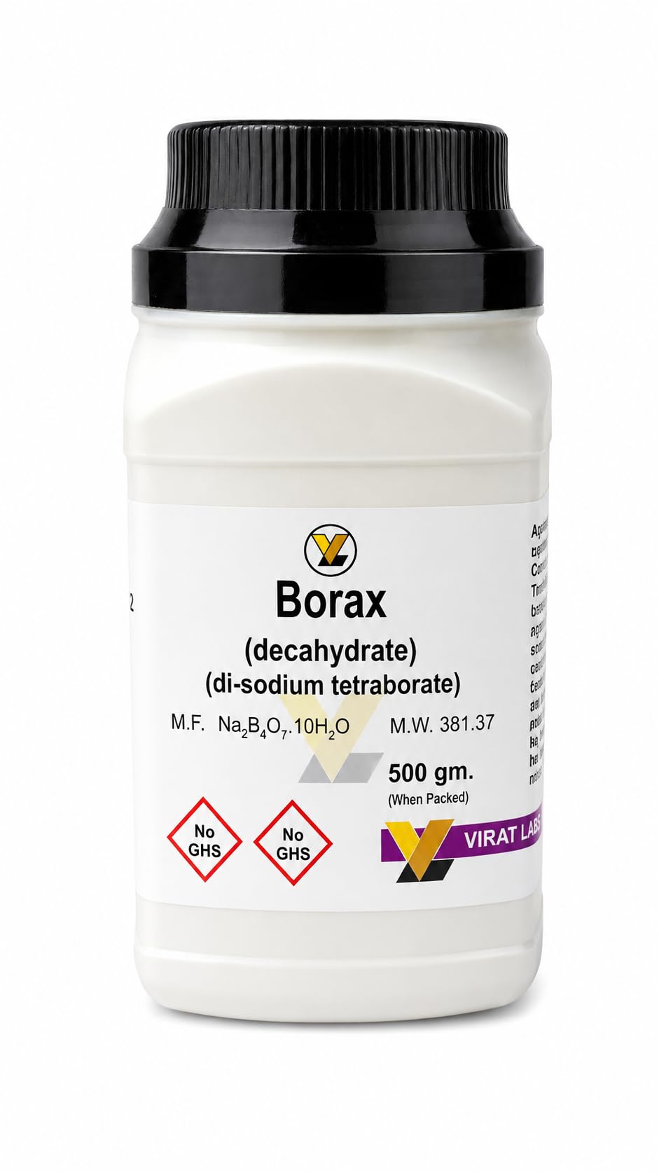 Borax 99% Decahydrate Di-Sodium Tetraborate 500g | Lab Testing Use, Research Purpose, 99% Purity, 500g Pack-picture-10