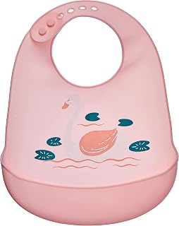 Babador de Silicone Bichos KaBaby Cisne, Kababy, Rosa