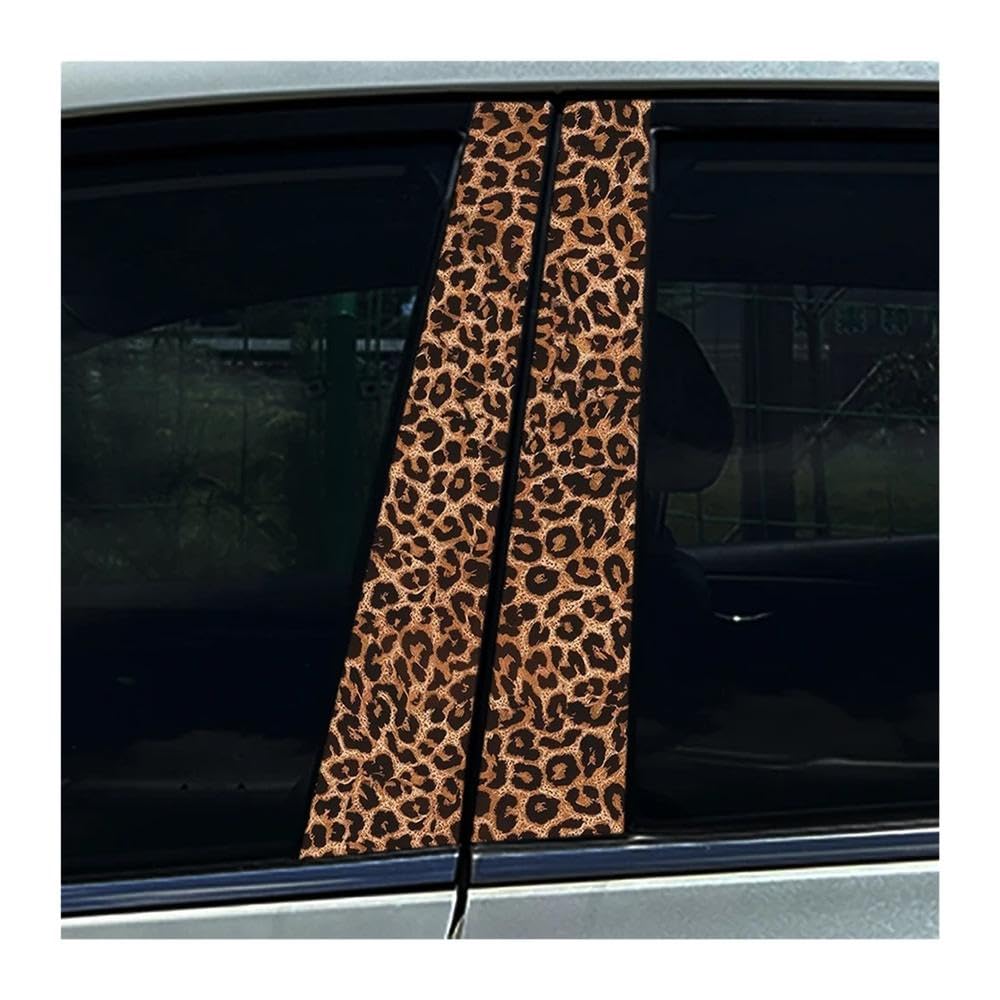 Bertdcx C Leopard Print Auto B-Pillar Stickers Ar Enter Olumn Decoration Over Scratches Auto Parts(C)