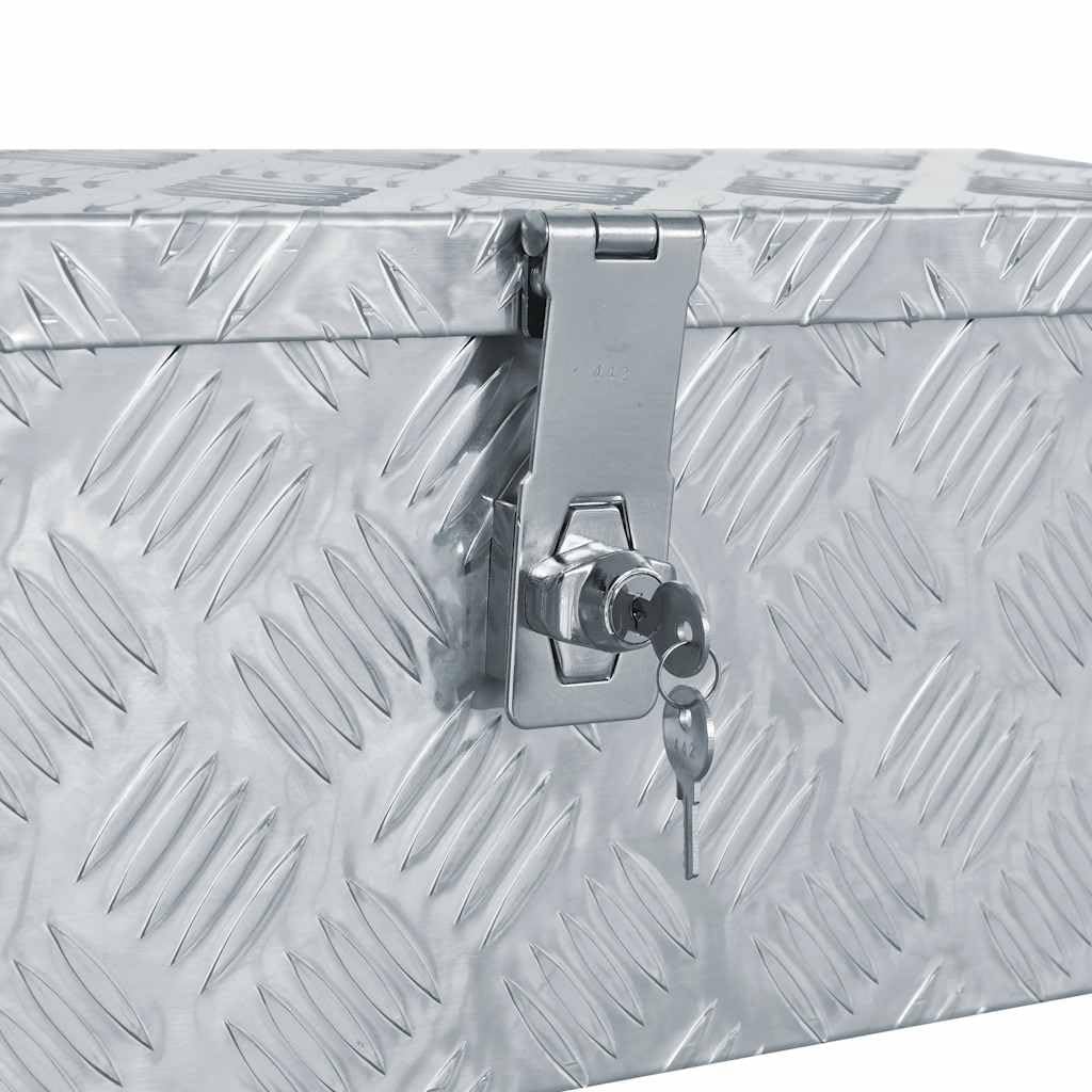 Genérico Caja de Aluminio 48,5x14x20 cm Plateada,Bricolaje,Accesorios de Bricolaje,Organización y Almacenamiento de Herramientas,Cajas de herramientas-142935