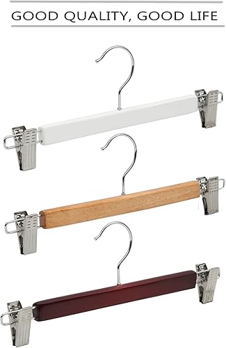 Miniatura 7 de Percha de madera para pantalones, juego de 12 piezas, color Nnn