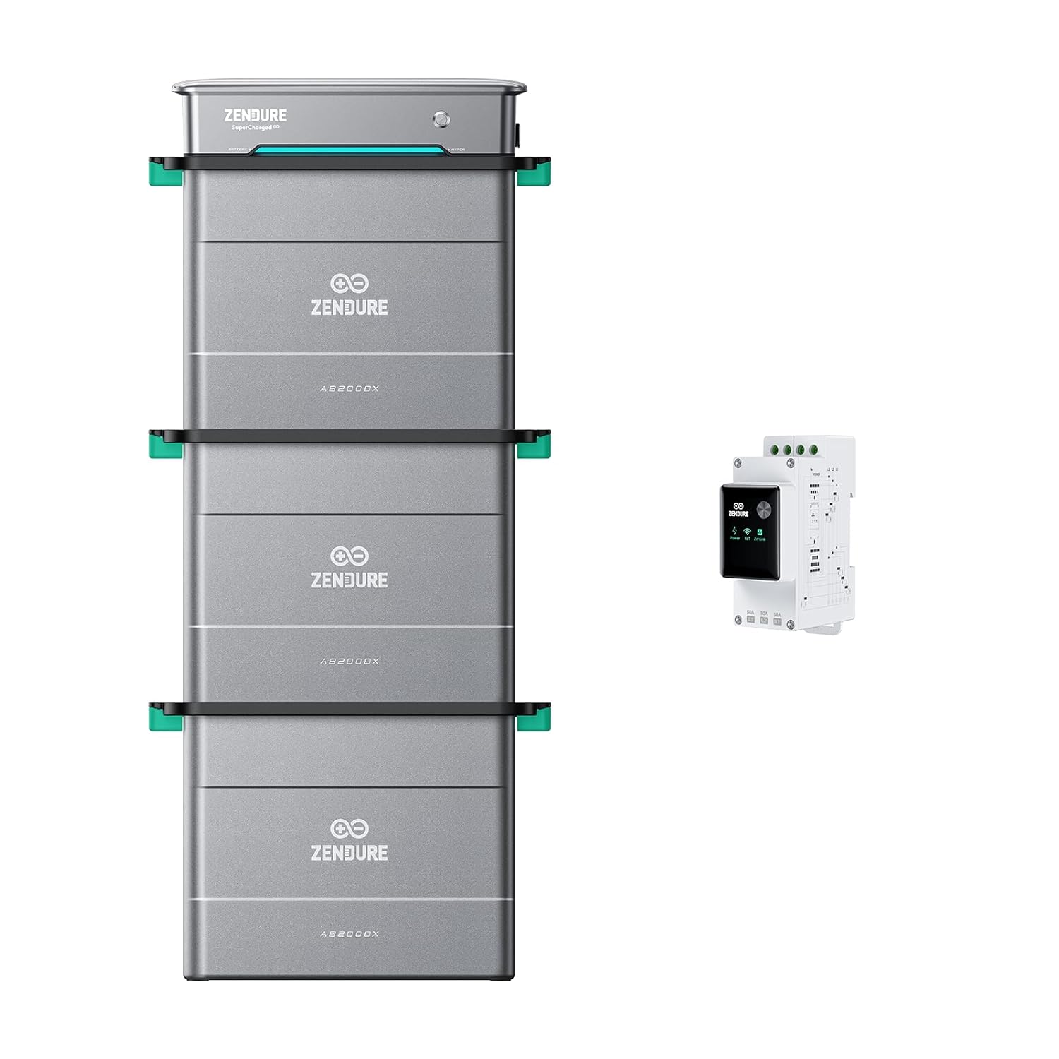 Zendure Solarflow Hyper 2000 avec AB2000X*3 5760h, Centrale Électrique de Balcon avec Entrée Solaire 1800W,...