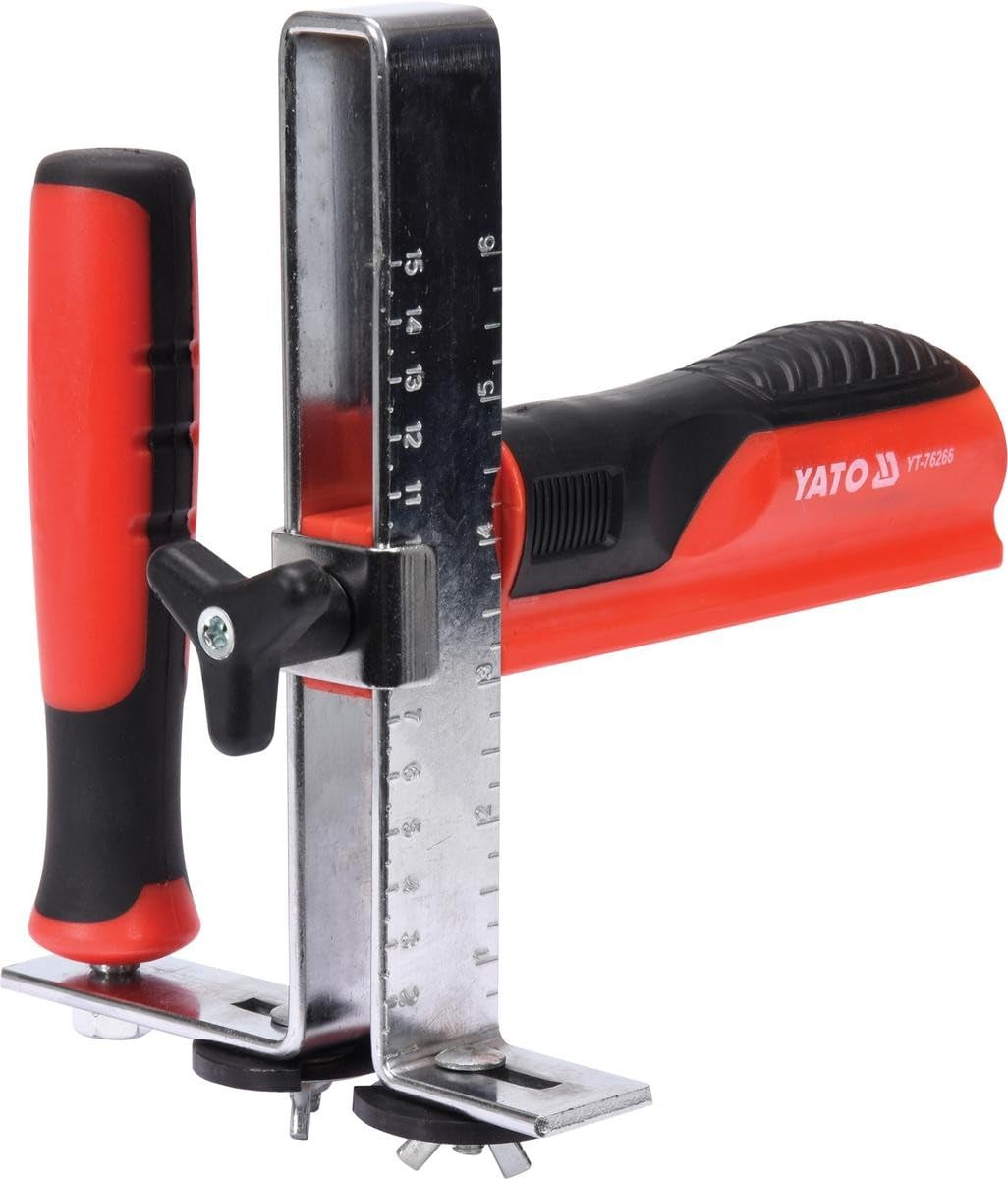 Yato YT-76266 Coupe-bande Largeur de Coupe jusqu'à Max. 15 cm, Réglable, Double poignée Rouge