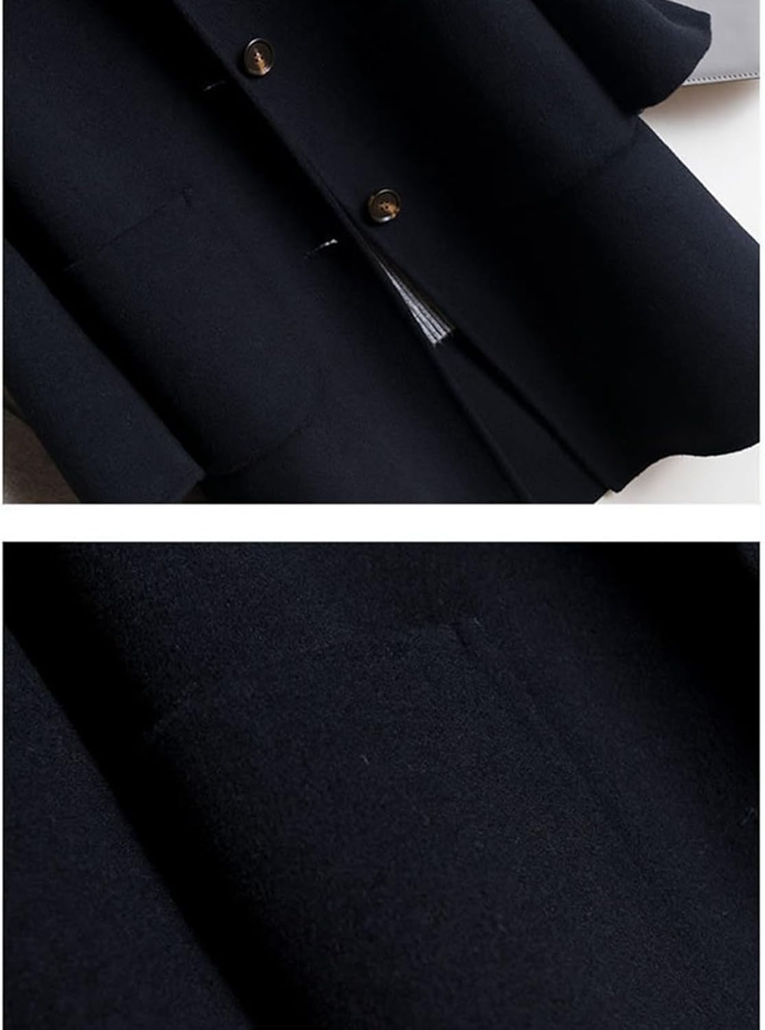 [Vihana] レディース チェスターコート ロング 秋冬 温かい 防風 防寒 アウター ウールコート ステンカラー シングル ス