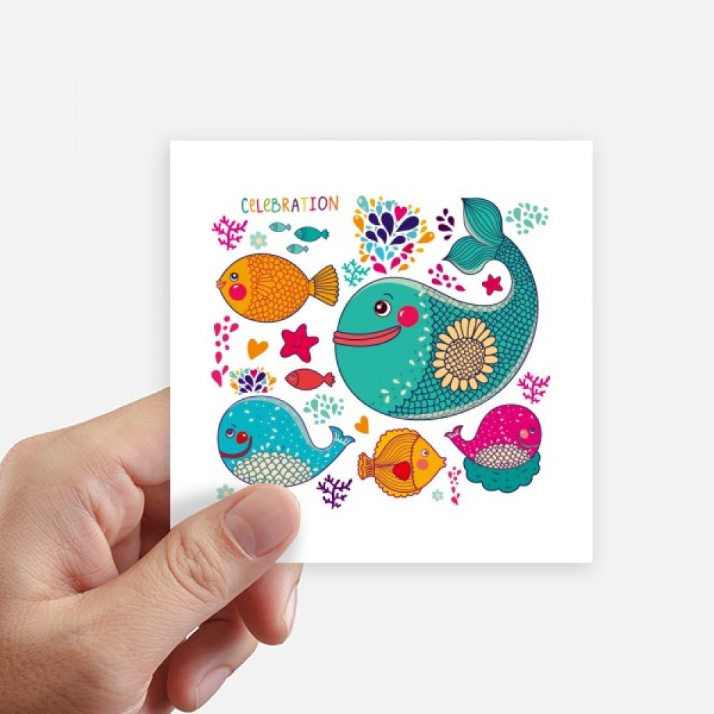 Poisson coloré océan autocollants pour personnaliser un ordinateur portable ou une valise