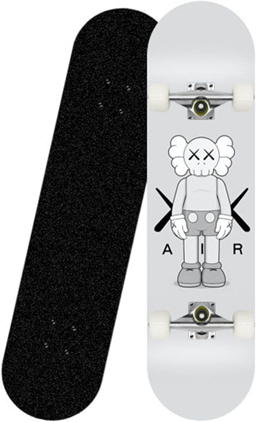スケートボード スケボー キッズスケートボード コンプリートスケートボード 競技用スペック 練習バランスフィーリン 初心者 上級者 子供 7層メープルデッキ 男女兼用 大人用 集中力や平衡感覚育成 ダブルキックデッキ 四車輪スケートボード 凹型クルーザー