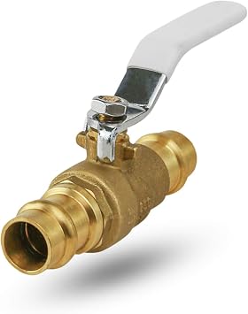 Midline Valve 932VLV114 Premium Press Ball Valve, with 1-1/4 in. Connections, Brass
