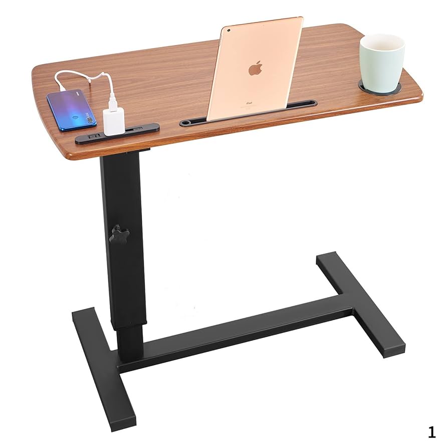 サイドテーブル昇降式 ガス圧昇降ベッドテーブル PCテーブル Amazon｜サイドテーブル昇降式 ガス圧昇降ベッドテーブル PC
