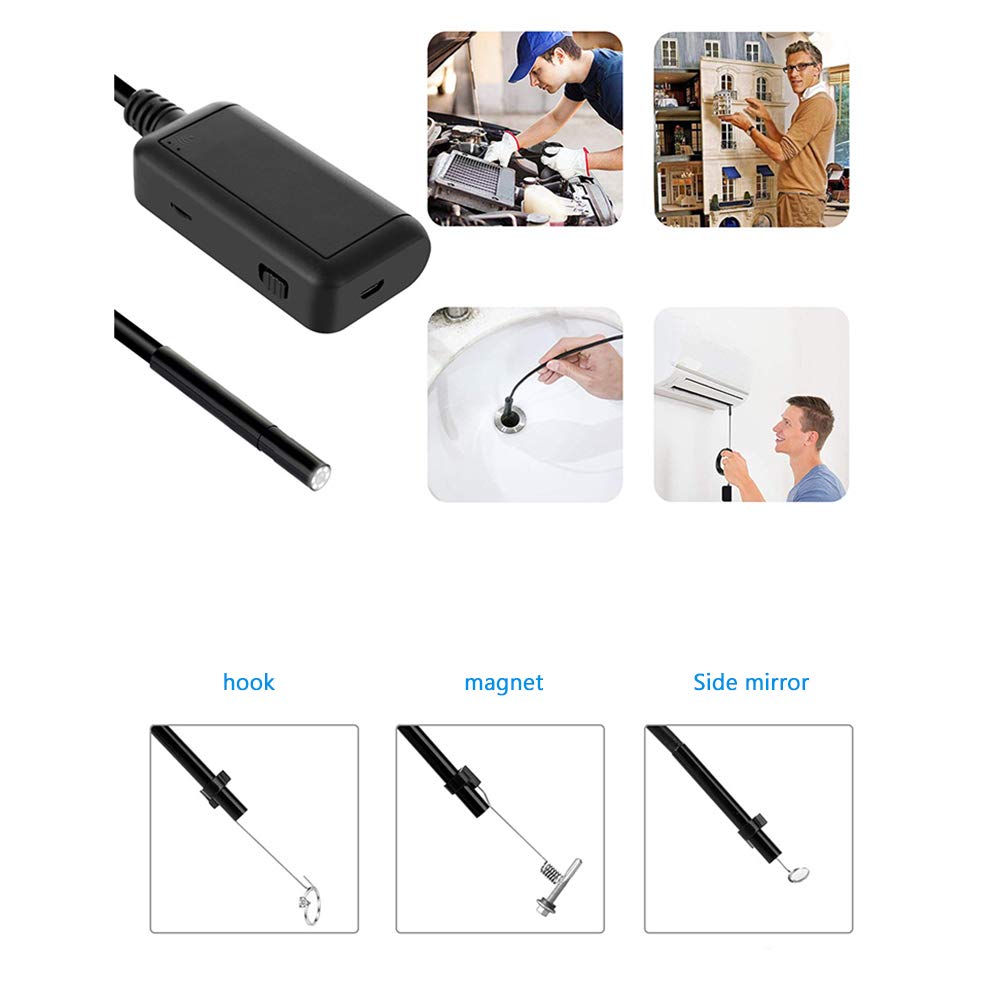 Wi-Fi 内視鏡カメラ Amazon | 【3.9mm極細レンズ&技適認証済み】BuleFire ファイバー