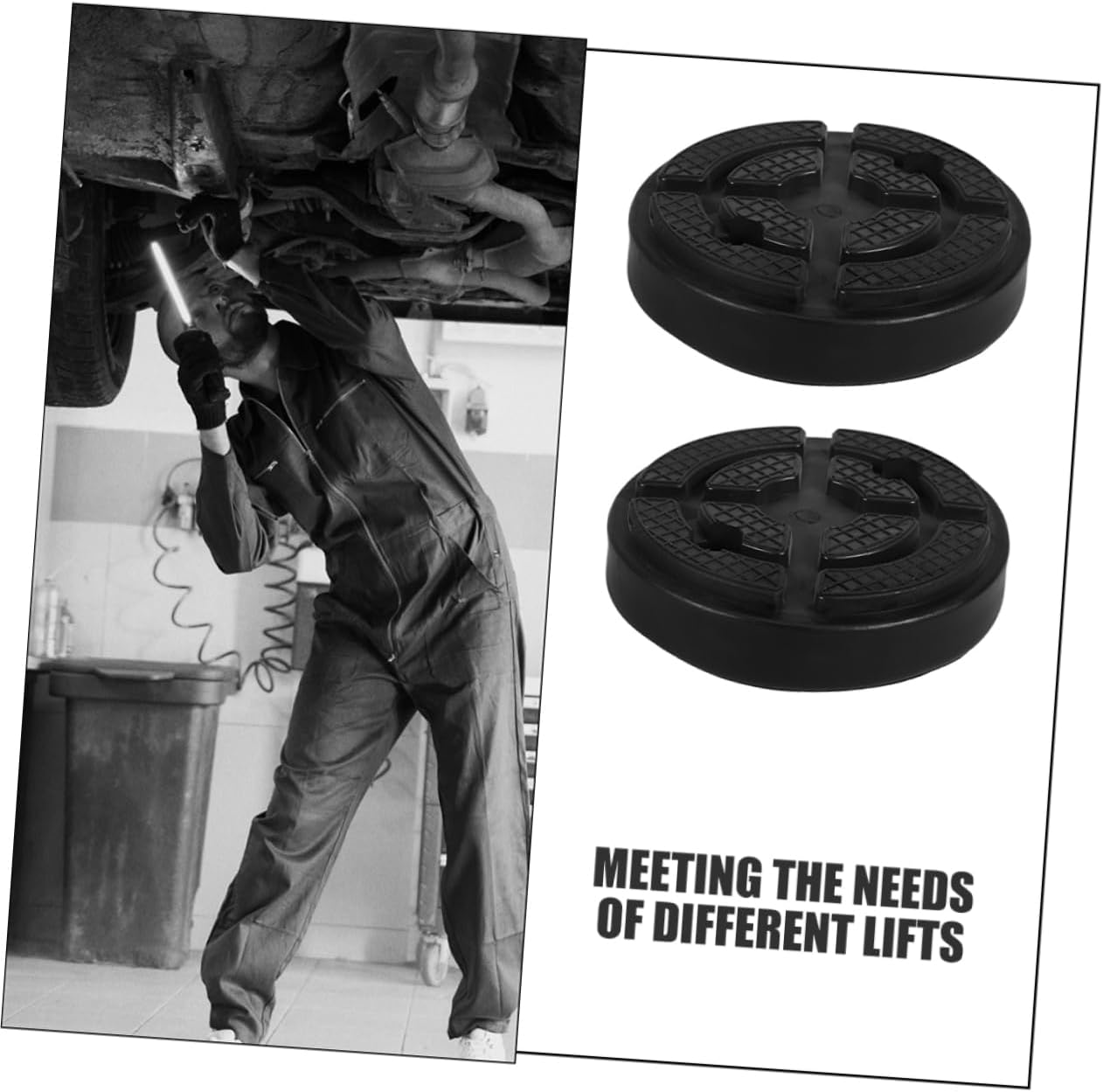 2pcs Rubber Lift Pads for Vehicle Lift Accessories Black