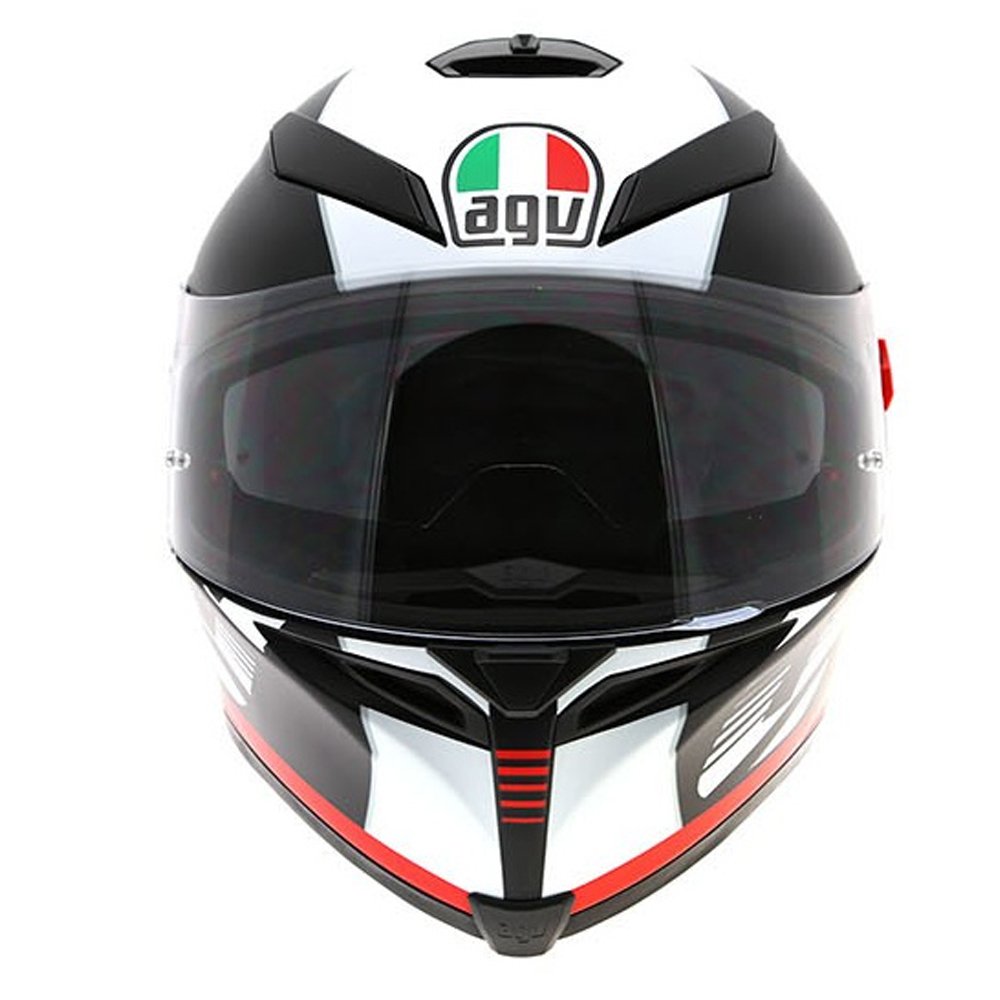 AGV K5-S Darkstorm Matt Black/Red Motorcycle Helmet Automotive