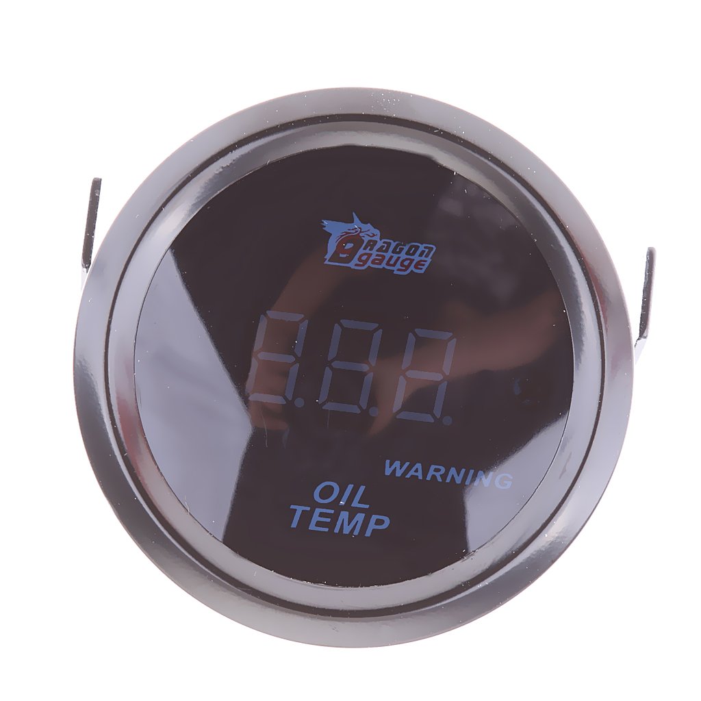NF&E 2" 52mm Smoke Lens Car Oil Temp Gauge Celsius Degree Oil Temperature Meter Amazon.in