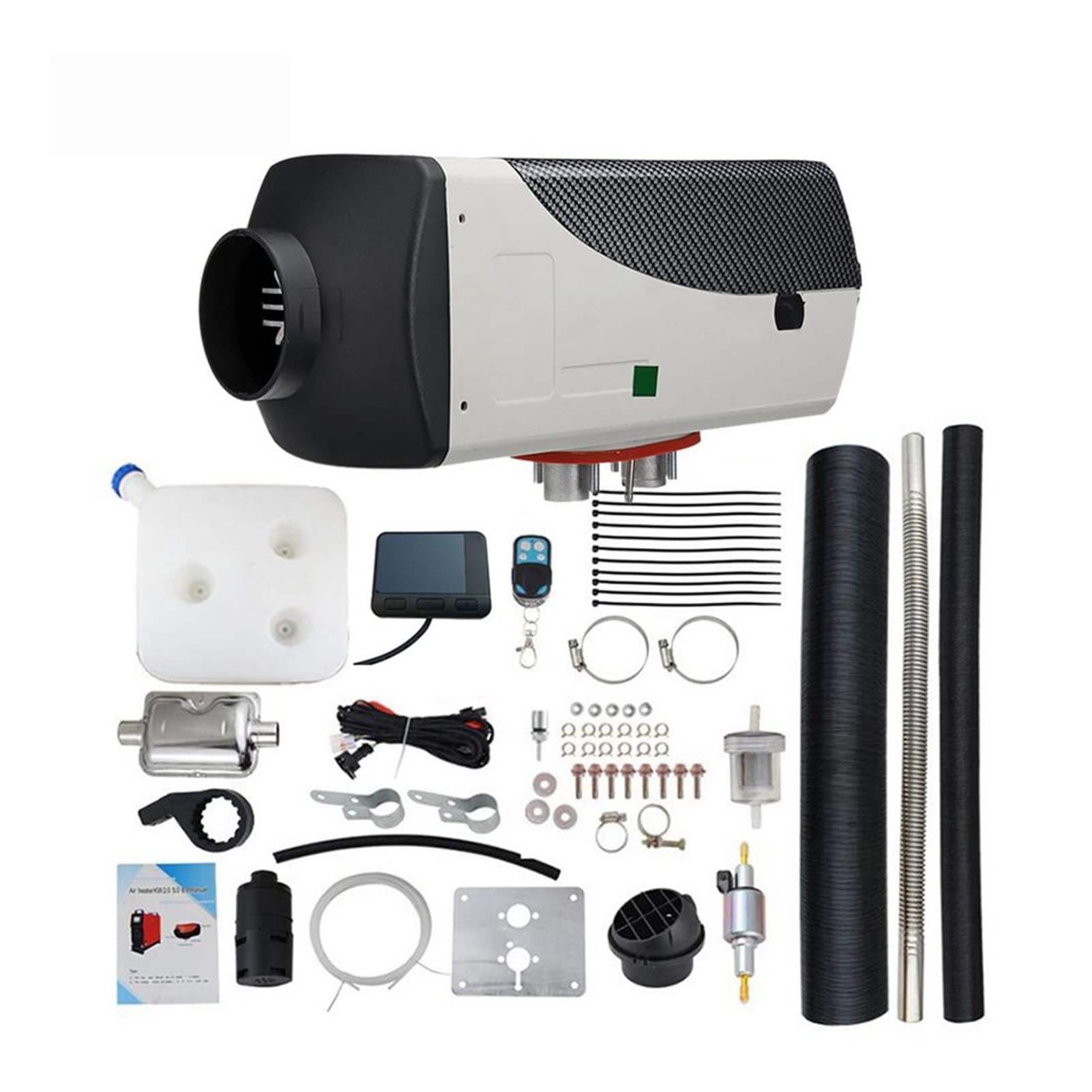 Autonomiczny ogrzewacz samochodowy 12 V, 24 V, 5 kW, 8 kW, ogrzewacz parkingowy, ogrzewacz powietrza z monitorem LCD do kampera, maksymalizujący wydajność paliwową (jednokolorowy)