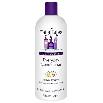 Fairy Tales Daily Cleanse Everyday Kids Conditioner - Gentle Natural Defining Conditioner, Tangle Free, Moisturizing and Hydrating Formula, Clean and Natural Ingredients - Paraben Free - 32 oz.