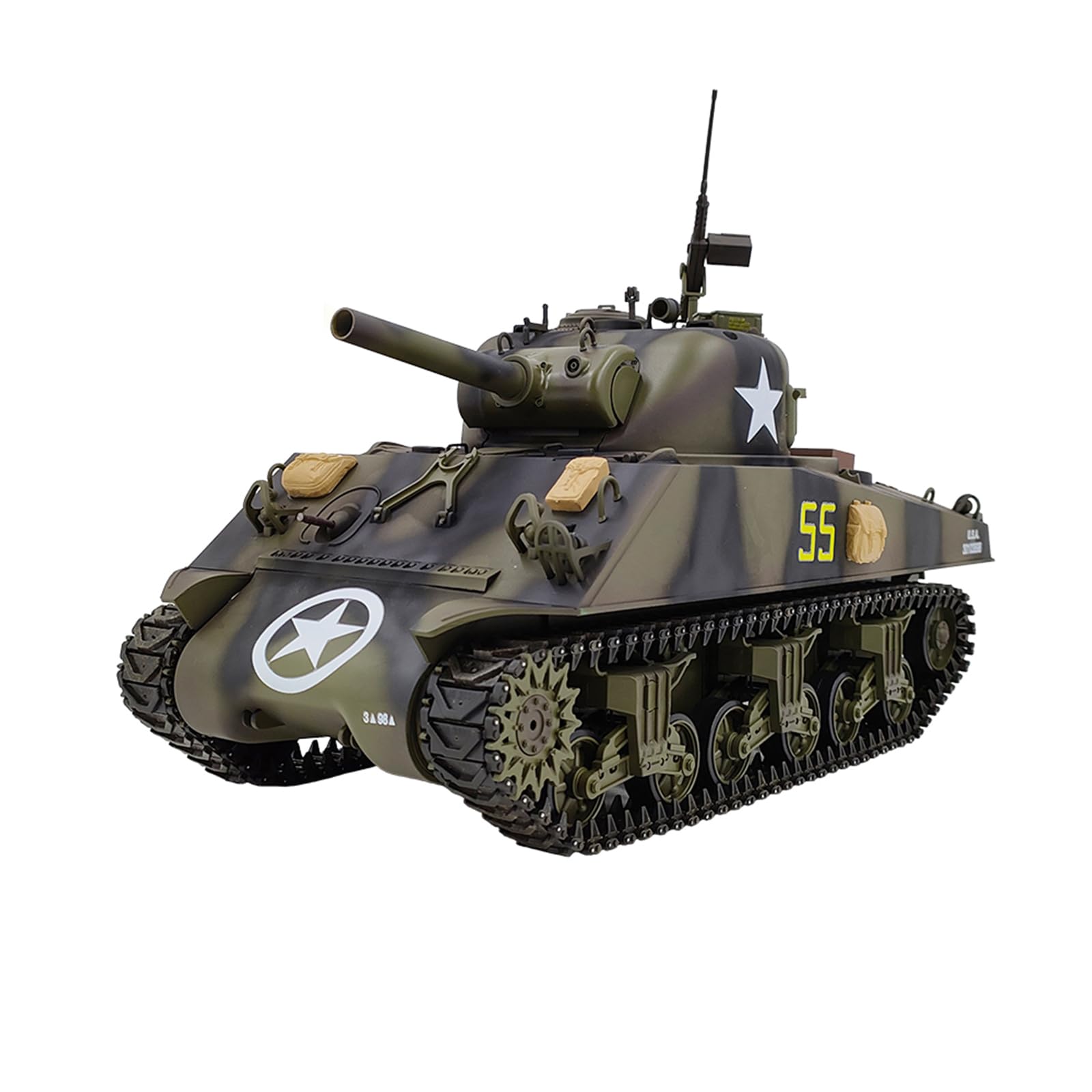 1/16　アメリカ軍　シャーマン戦車ラジコン　ヘンロン社製2.4GHzプロポ Amazon.co.jp: ラジコン 戦車2.4GHz 1/16アメリカ陸軍シャーマンM4A3