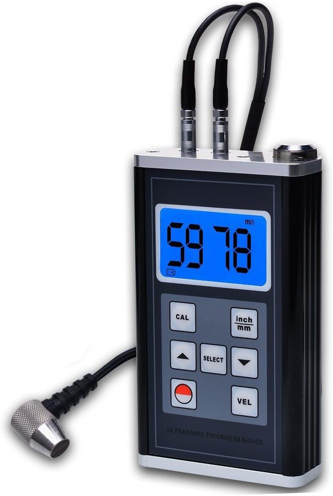 TR-TM-8818 Ultrasonic Thickness Meter Sheet Metal Thick Gauge 0.75~400mm with Calibration Block
