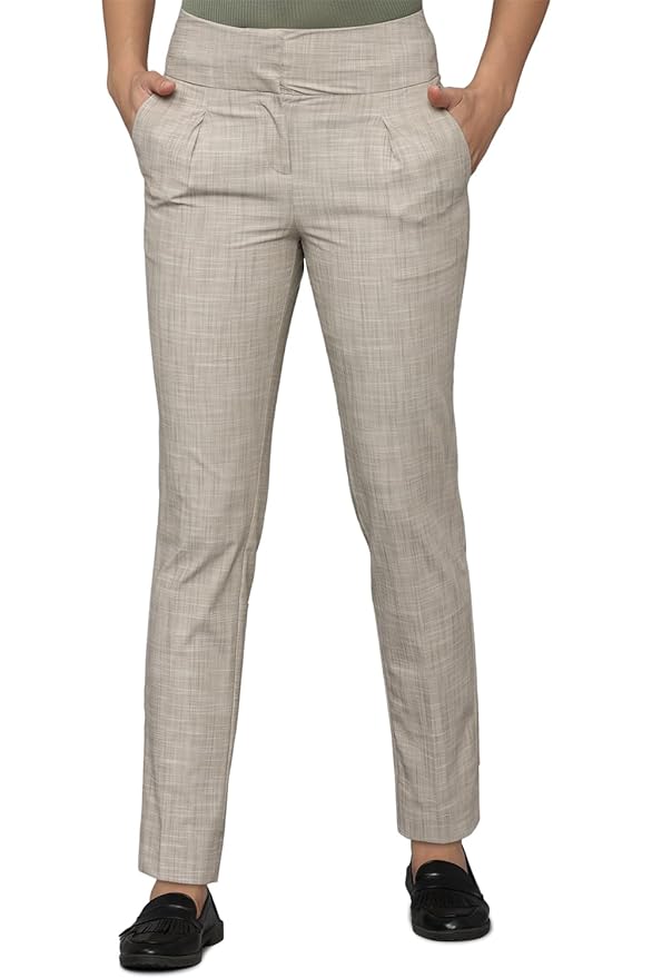 Allen Solly Women's High Rise Regular Pants