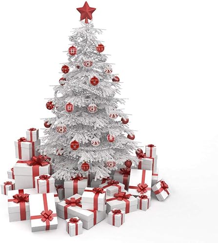 Miniatura 4 de TRIEtree Juego de adornos de bola de Navidad de 24 quilates de 2.8 pulgadas, inastillables, decoración de árbol de Navidad, pintura delicada,
