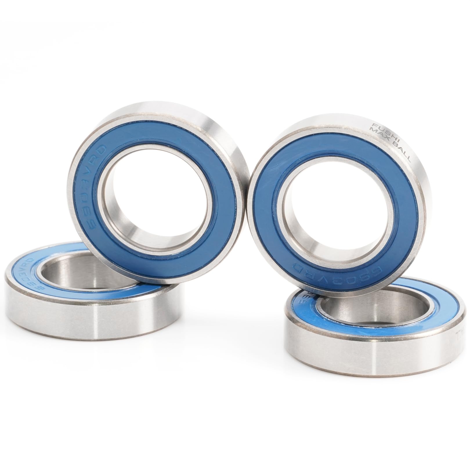 6903 VRS MAX łożysko nabojowe, wymiary 17 x 30 x 7 mm stal chromowana czarna zalakowana tłuszczem, 6903LLU Cart Full Balls Bearing do pivot MTB Pivot, (Pick of 4 szt.)