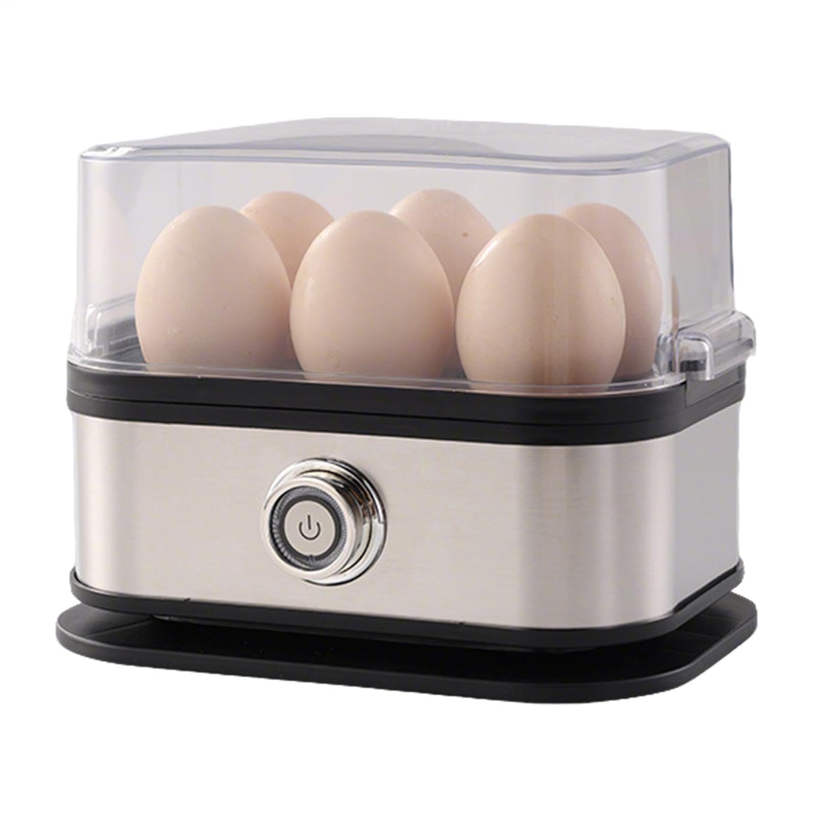 Cocina automática para huevos con parada segura y tapa transparente para recetas con carcasa