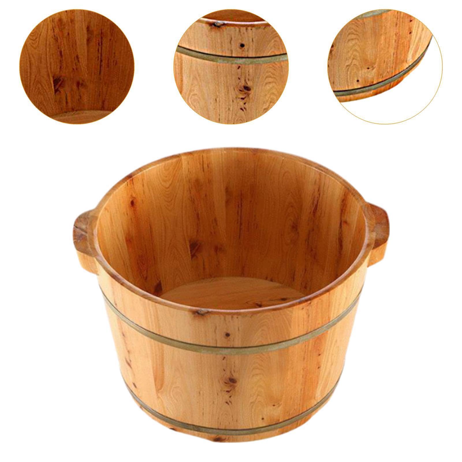 El lavabo para pies de Para madera, de gran capacidad, ofrece beneficios para la salud, cuidado personal y mimos, la bañera para pies también se