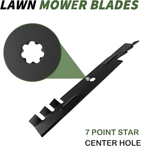 Miniatura 3 de Juego de cuchillas de mulching para John Deere GX21784 GY20852 AM141035 GX21786 GY20852 LA130 LA140 LA145 E170 E160 E140 E150 48 pulgadas cubierta