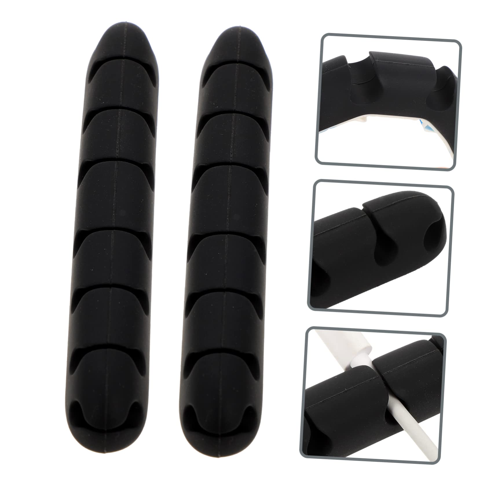 jojofuny 10stücke Selbstklebende Kabelorganizer Für Schreibtisch Schlitz Desktop Kabelclips Für Usb-kabelmanagement Für Büro Und Zuhause