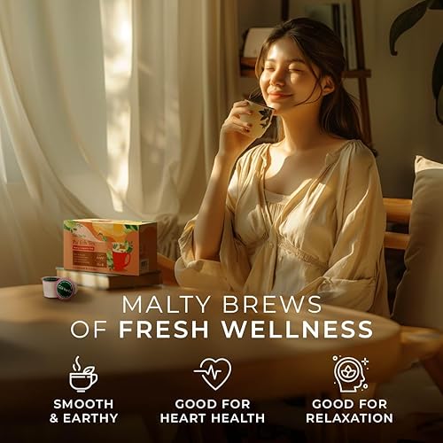 Miniatura 79 de Gya Tea Co Cápsulas de té negro melocotón (16 unidades) - Té caliente o helado con alto contenido de cafeína y dulce afrutado para comenzar tu día