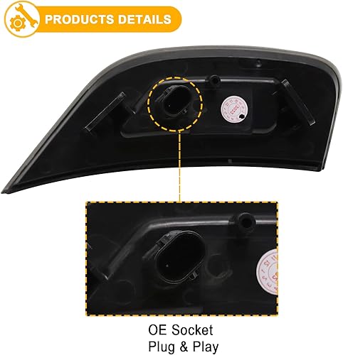 Miniatura 5 de R&F Auto Luces LED Marcadoras Laterales para EscaladeYukonYukonDenaliYukon XLTahoeSuburbanEscalade ESV 2021-2024 Conductor Pasajero Lámpara