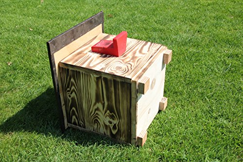 Garten und Holztrends Hummelhaus (H1) Hummelkasten, Hummelhotel, Hummelpenzion mit Wachsenmottesperre, Insektenhotel… – Bild 3