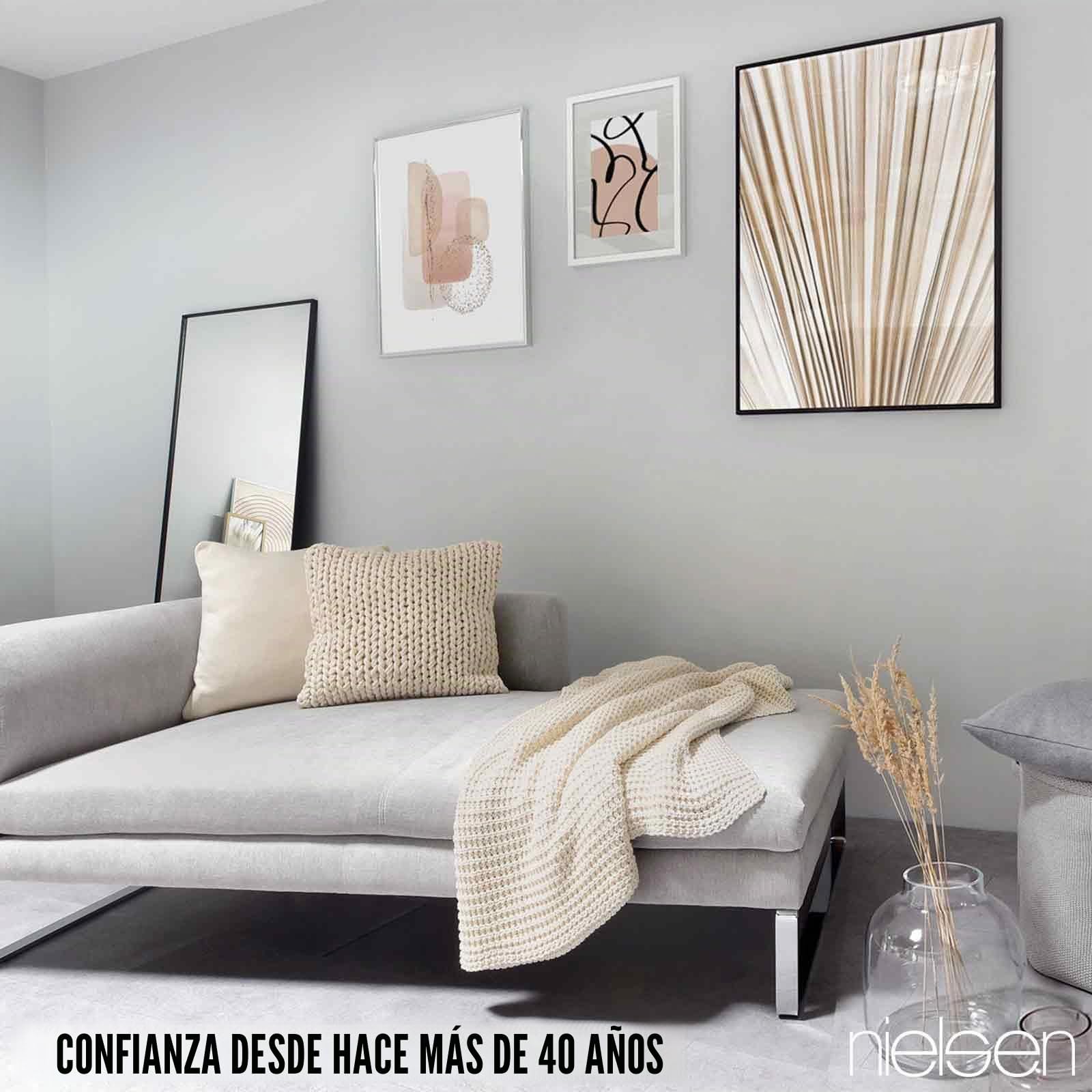 Manta Alen de Punto, 150x200 cm, Arena, 100% algodón, de Punto, Punto Grueso, Ökotex, Manta de Punto, Manta cómoda, Elegante y a la Moda
