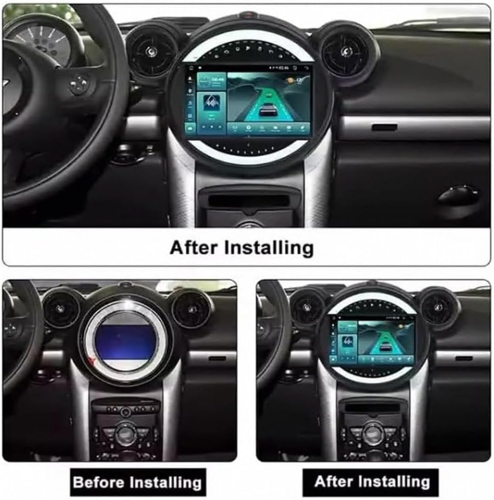 Écran de voiture Android 15 résolvant les pannes de navigation pour Mini 2011-2014