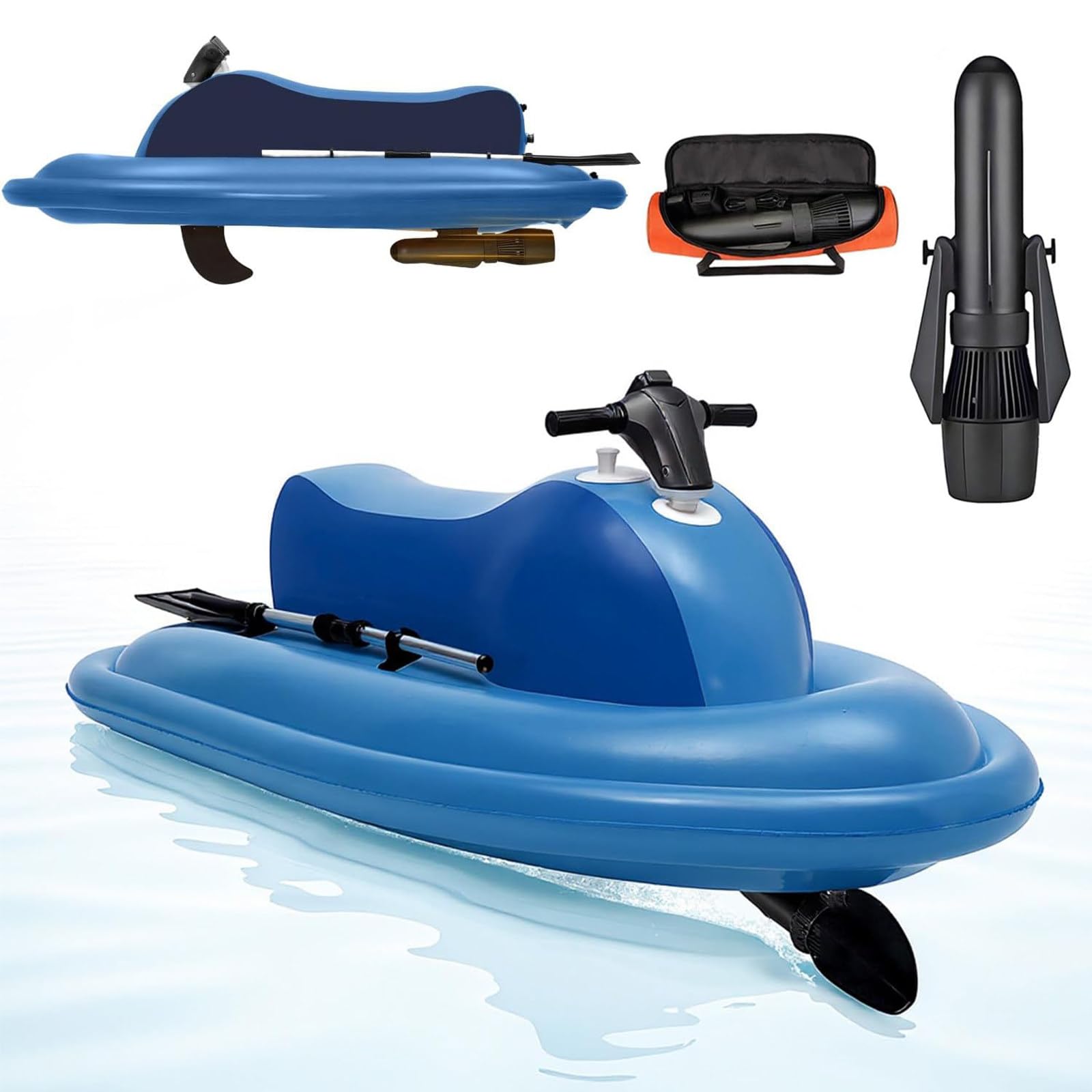 LHUITUI Summer Electric Motor Boat, Electric Underwater Scooter 700W