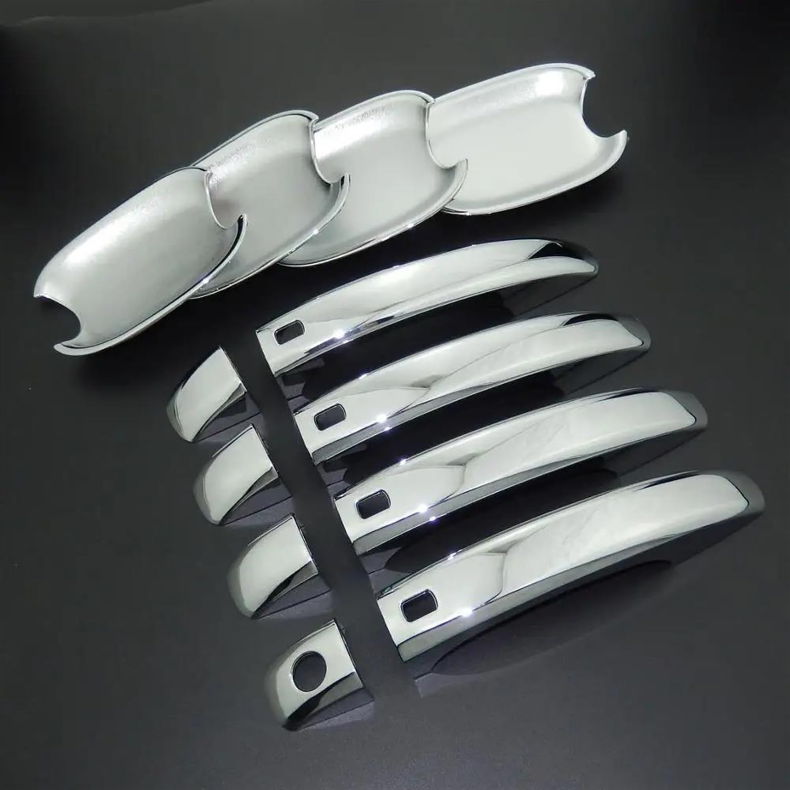 Csspdm A Car Styling Carbon Fiber For Udi 4 B8 Q3 Q5 2008 2009-2017 Outer Door Bowl Handle Stickers Protection Covers Trim(A)