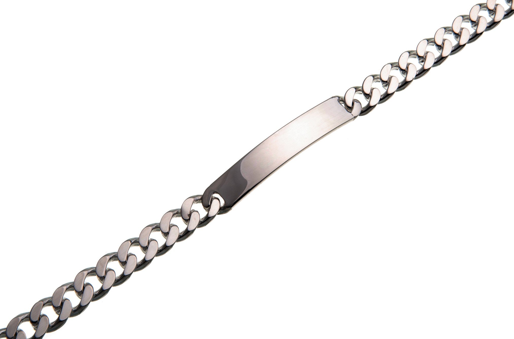 Silberketten Store Gravurarmband 8mm breit, inklusive Gravur - 925 Silber, Länge wählbar 16-25cm