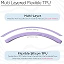 Pikkme Infinix Note 40 Pro 5G Back Cover Camera Protection Shockproof Soft Matte Silicone Back Case for Infinix Note 40 Pro 5G (Purple) gallery image