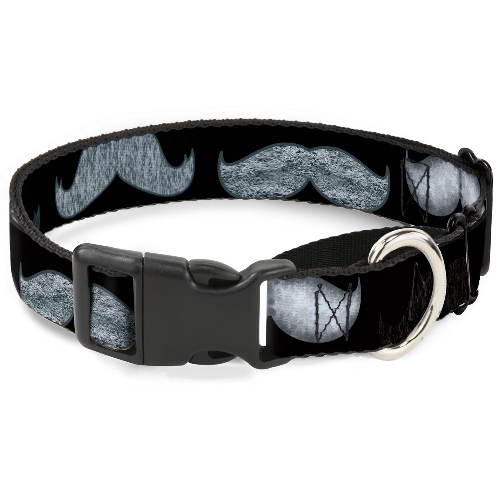 Buckle-Down Grunge Trad Martingale Hundehalsband – Schwarz/Weiß, 3,8 Cm Breit, Für 33-45,7 Cm Halsumfang