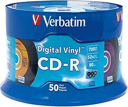Verbatim CD-R 80min 52X with Digital Vinyl Surface - 50pk Spindle - coolthings.us
