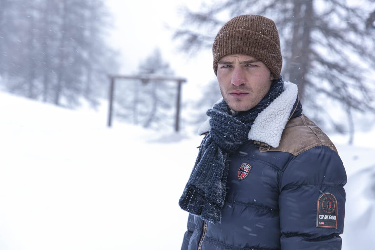 Geographical Norway Abramovitch Men Distribrands - Chaqueta Hombres Impermeable - Grueso Abrigo Capucha Al Aire Libre Abrigo Piel - Chaquetas Invierno Acolchada Parka Ideal Hombre (Negro