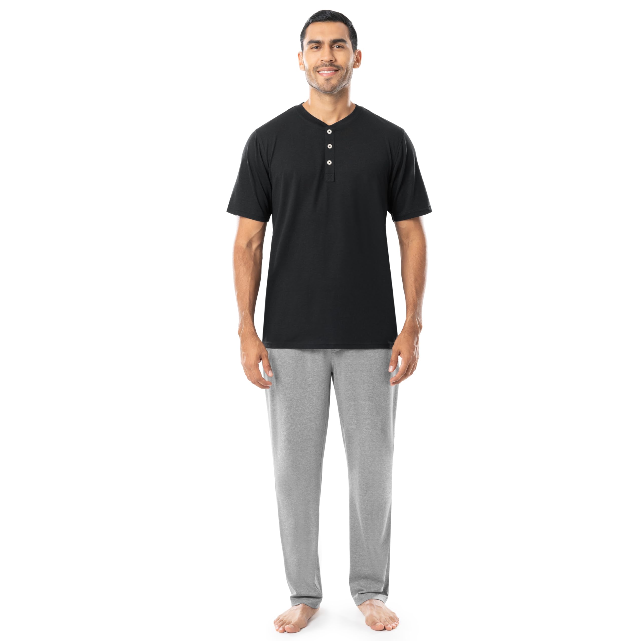 Fruit of the LoomMen's 2-Piece Jersey Knit Pajama Set